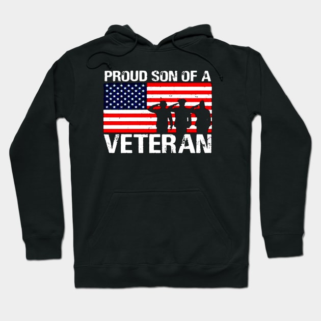 Proud Son of a Veteran Veterans Son Hoodie by nahuelfaidutti